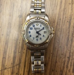 Vintage Fossil Blue Women's Quartz Watch w/ Date